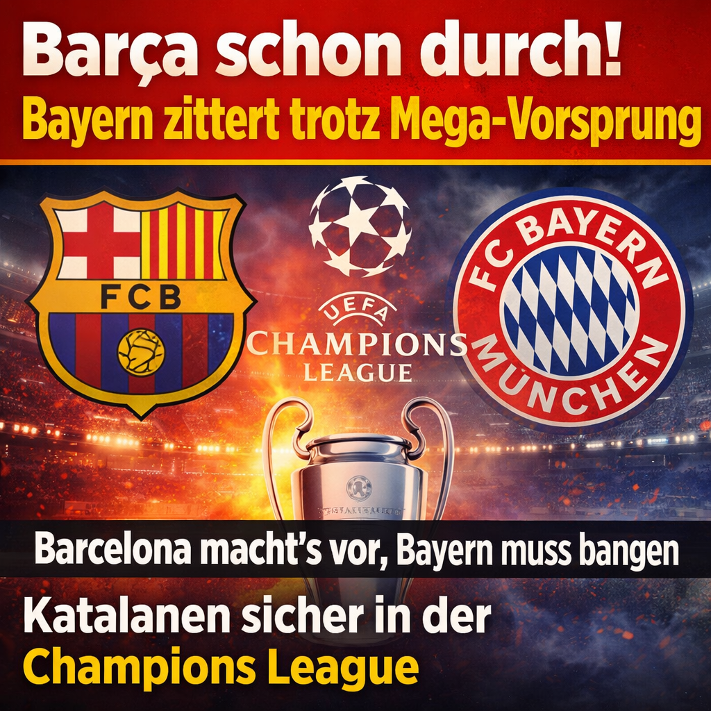 Champions League 2026: Barcelona qualifiziert – Bayern, PSG und Arsenal noch unter Druck