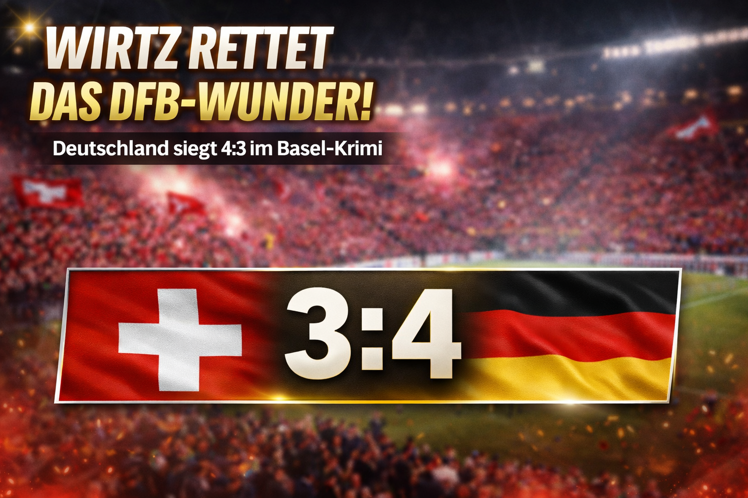 Auswärts-Coup! DFB-Elf ringt die Schweiz im Tor-Spektakel nieder