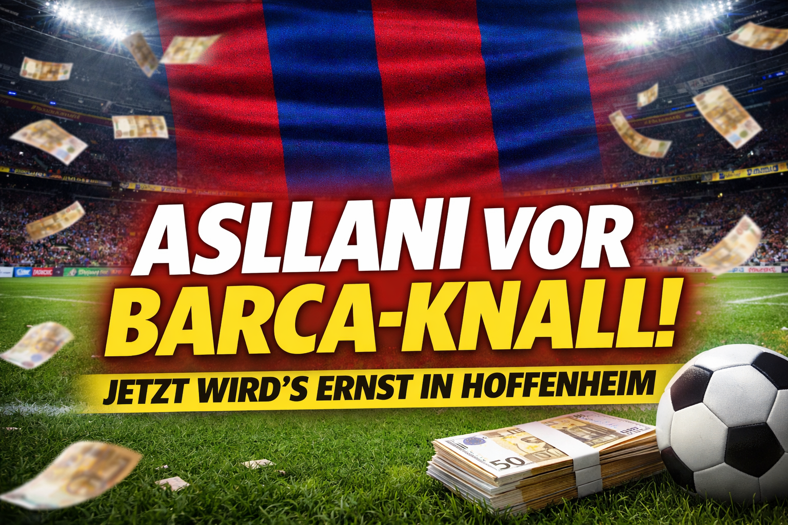 Fisnik Asllani vor dem nächsten Karriereschritt: Das Interesse aus Barcelona verdichtet sich – Hoffenheim könnte im Sommer kräftig kassieren.