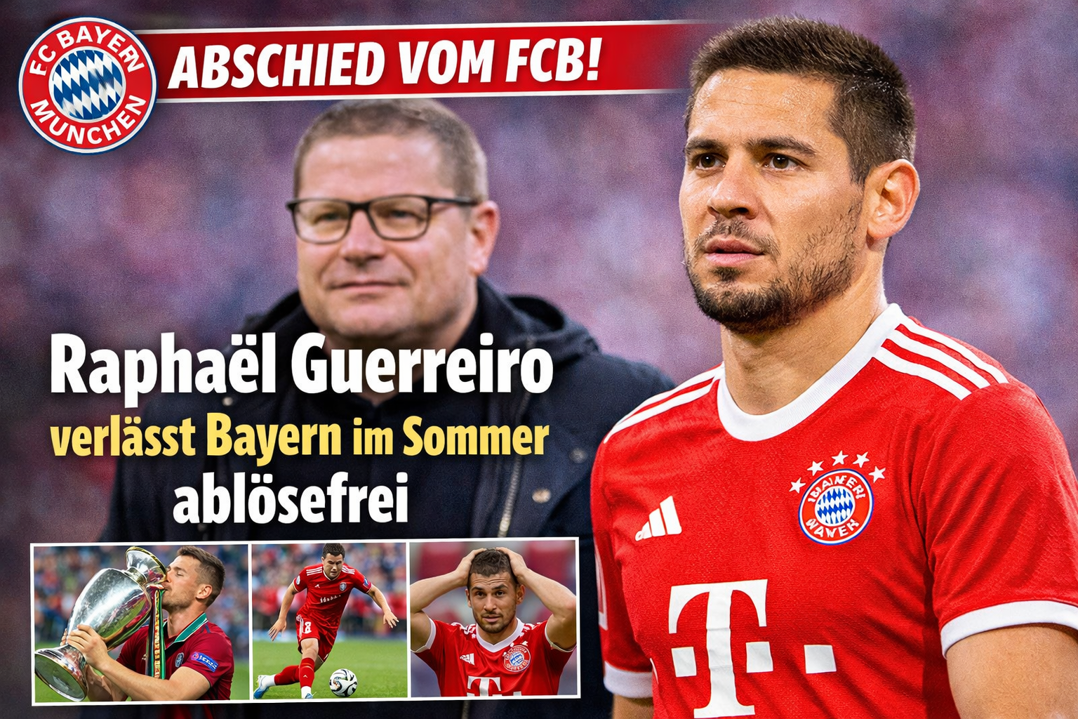 Abschied im Sommer: Raphaël Guerreiro verlässt den FC Bayern nach zwei Jahren ablösefrei.