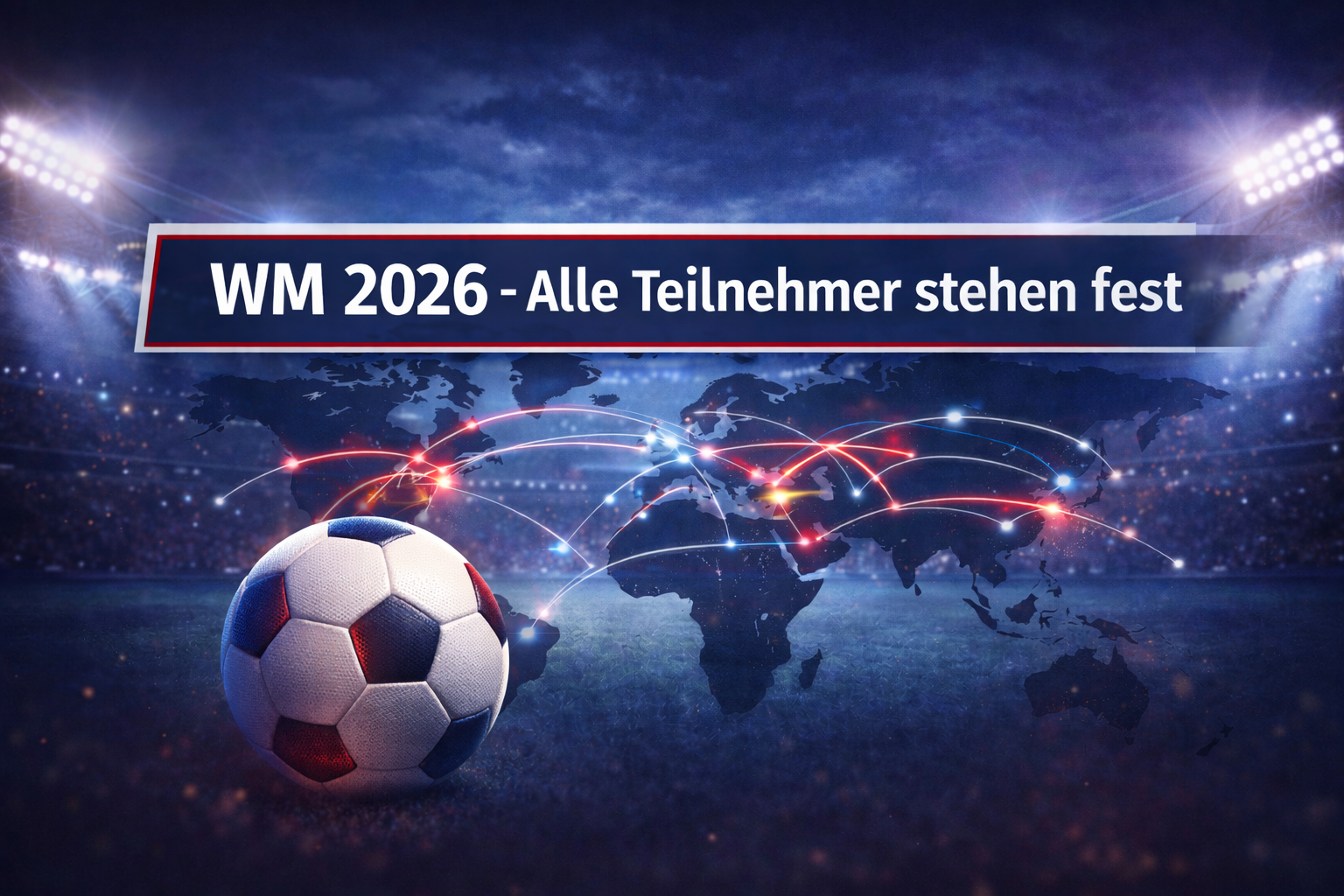 Nach monatelanger Qualifikation auf allen Kontinenten, dramatischen europäischen Playoffs und einem interkontinentalen Turnier in Mexiko stehen alle 48 Teilnehmer der FIFA Fußball-Weltmeisterschaft 2026 fest.